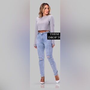 By egreis Distressed romney jeans size S